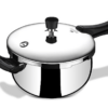 Stahl Triply Stainless Steel Pressure Cooker 3 Liter Outer Lid | Belly Pressure Cooker | Triply Cooker With Gas & Induction Base | Safe & Long Lasting Steel Cooker | Xpress Cooker 9273